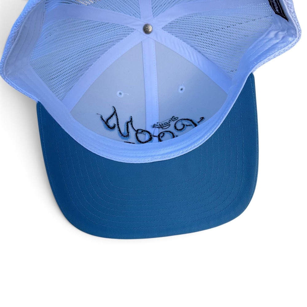 Richardson 112 Coors Gray's Tavern Trucker Hat Blue White Embroidered Snapback - Picture 4 of 6